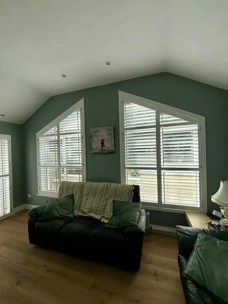 shaped shutter blinds